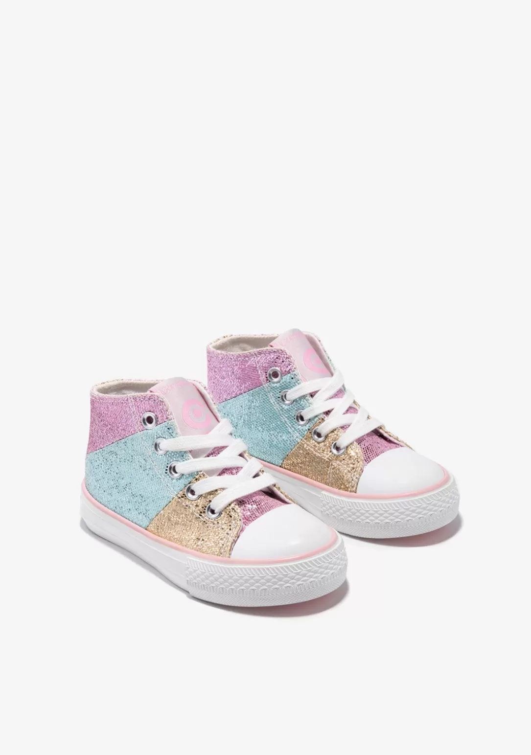 Conguitos Zapatillas^Zapatillas Altas Glitter Patchwork