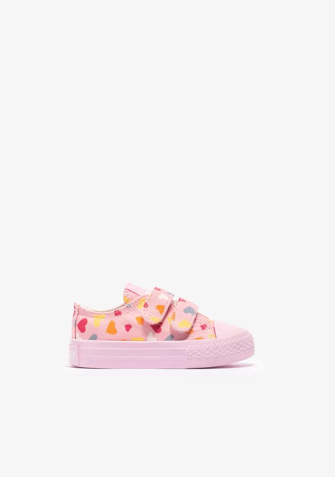 Conguitos Zapatillas | Zapatillas^Zapatillas De Bebé Corazón Lona Rosa