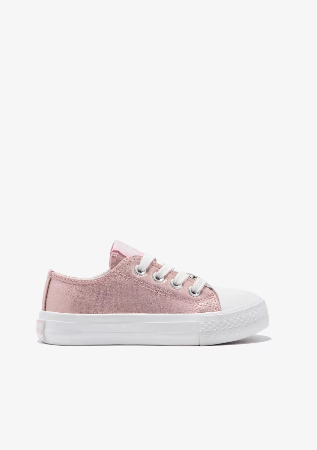 Conguitos Zapatillas^Zapatillas Lona Metalizado Corazón Rosa